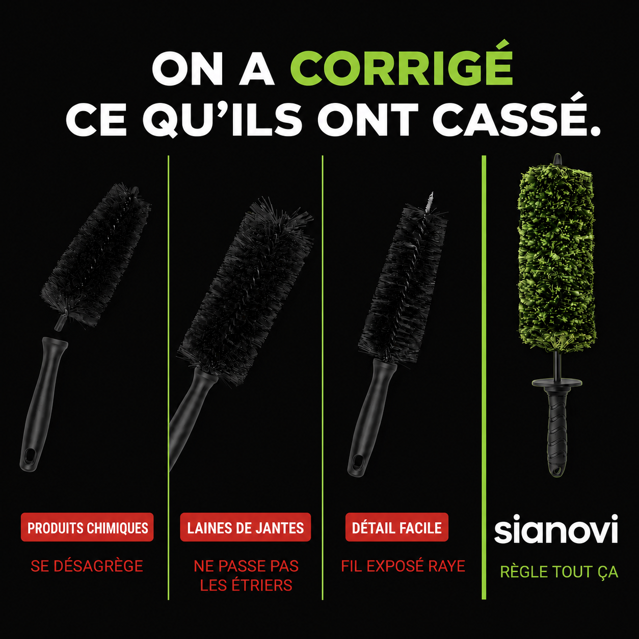 Brosse à Jantes Viking™ – Nettoyage Profond Sans Effort